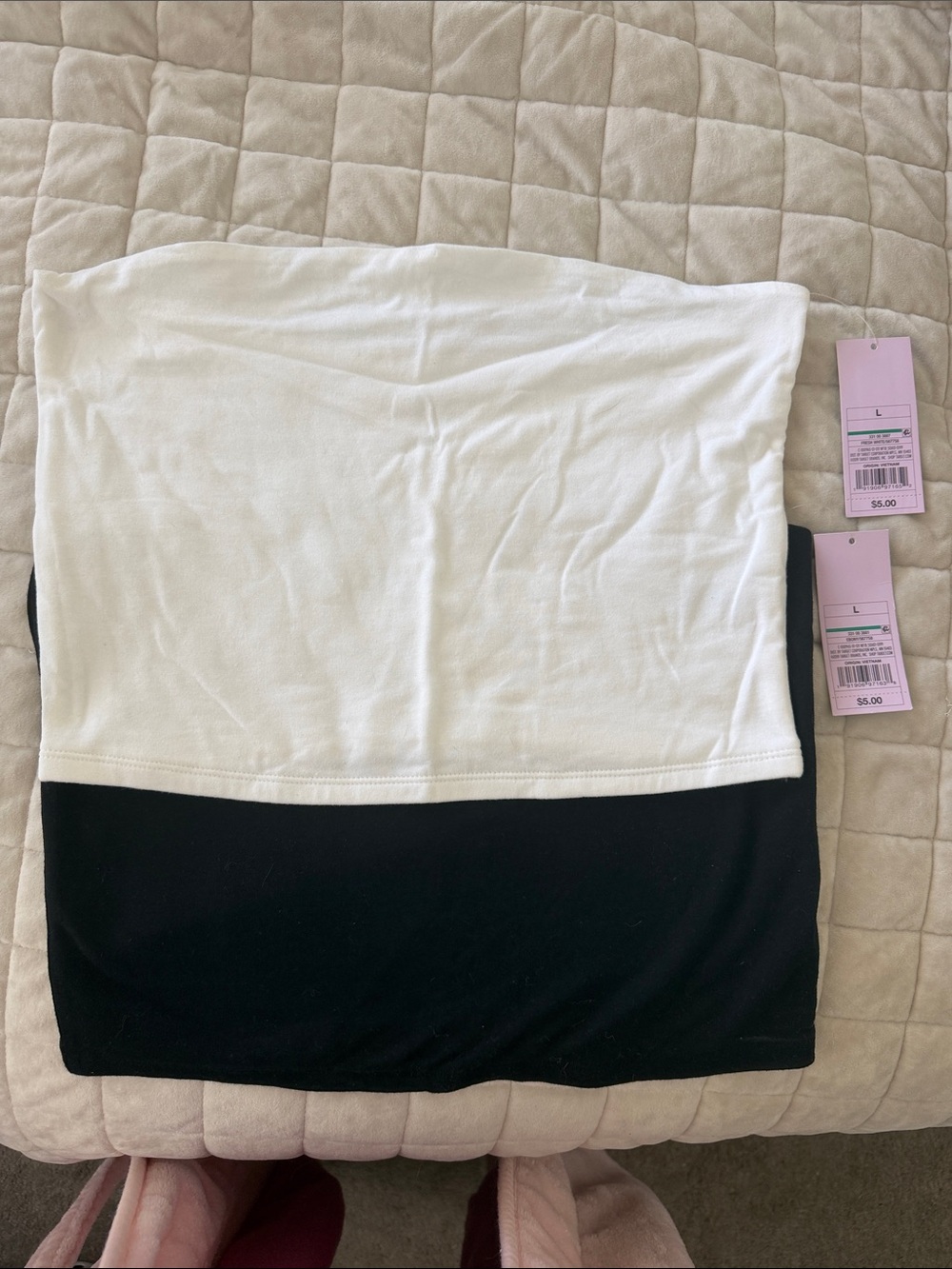 wild fable Black and White Bandeaus (2 tops)